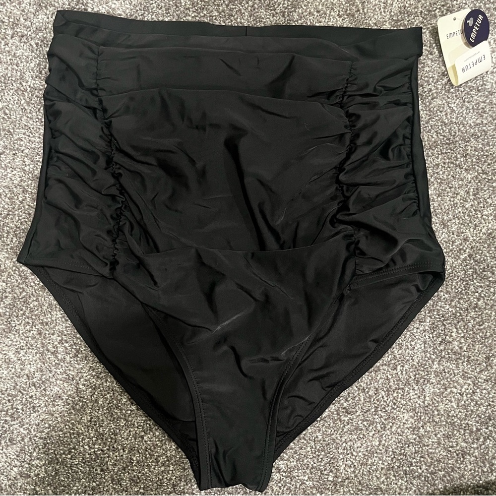 High waisted control bikini bottom